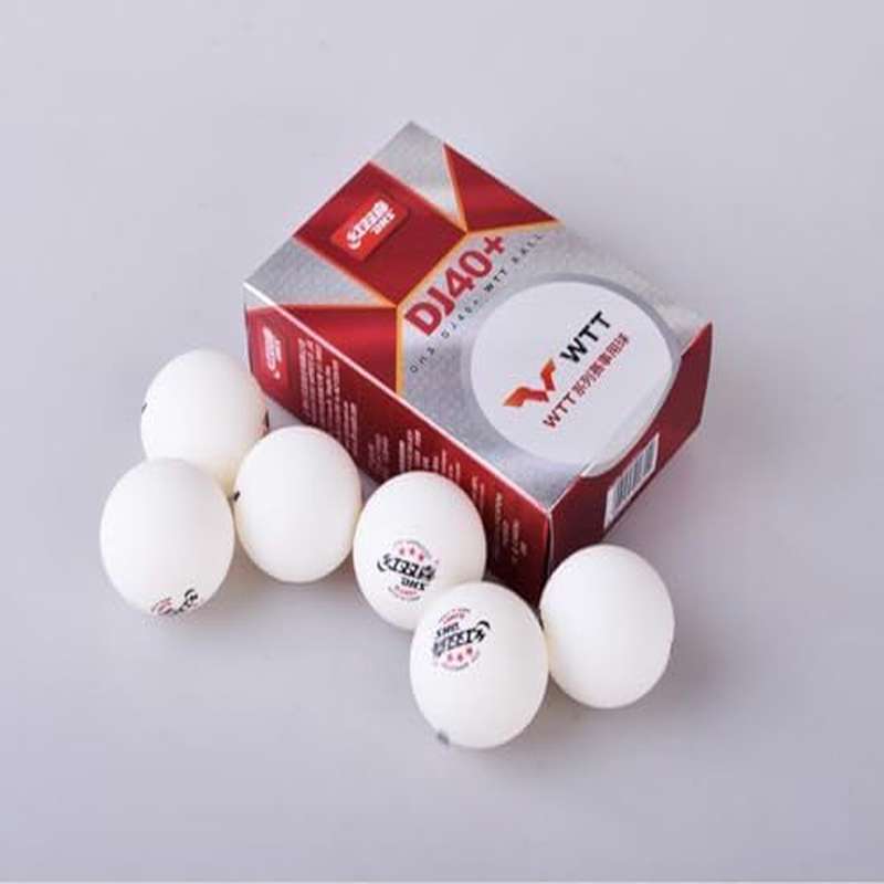 6pcs ABS New Material DJ40 3 - Star Ping Pong Balls, Professional ITTF Approved 40 Table Tennis Balls for WTT Competition, 6 - Pack