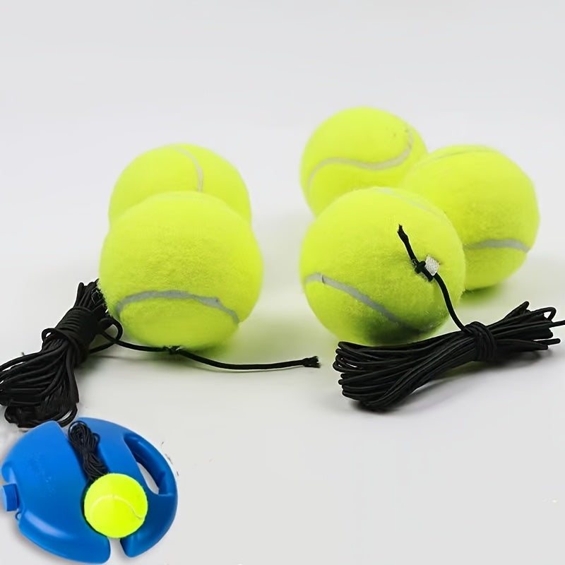Adult Tennis Beginner Training Equipment, Tennis Ball with Rope Rebound, Outdoor Sports Tennis Single Training, Sand Stone Water Filling Base Stable Ground Non-Moving, Holiday Gift for Friends, Lovers