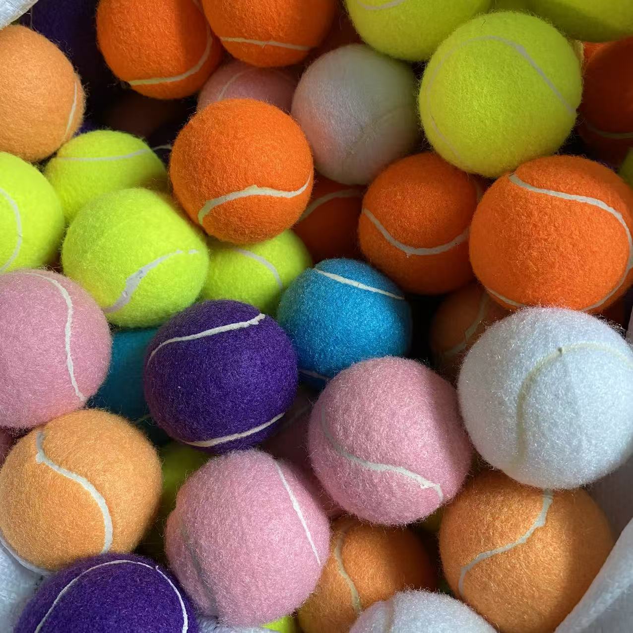 Standard Tennis Balls, Macaron Color Series Light-Colored Professional Training High-Bounce Durable Training Tennis Balls for Pets