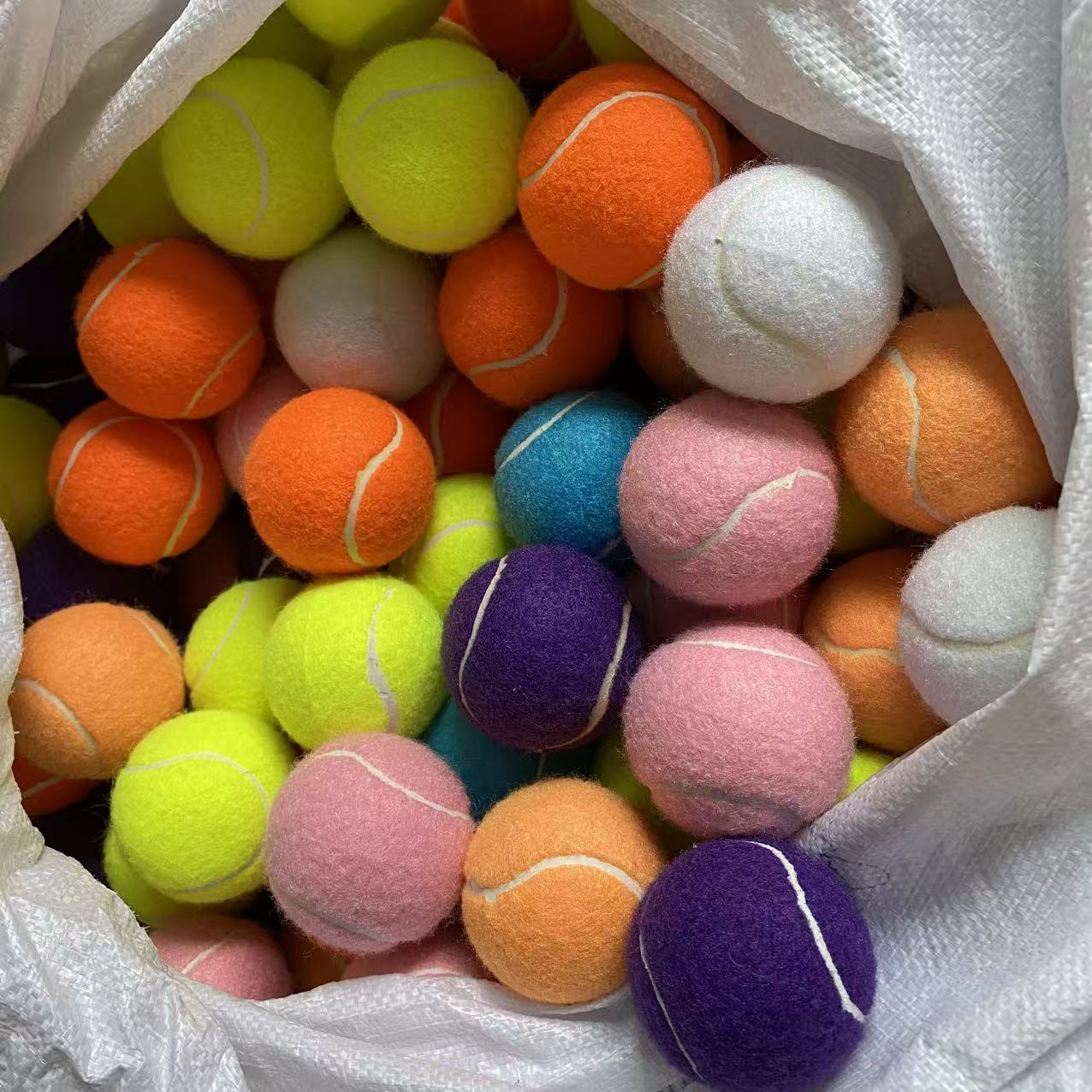 Standard Tennis Balls, Macaron Color Series Light-Colored Professional Training High-Bounce Durable Training Tennis Balls for Pets