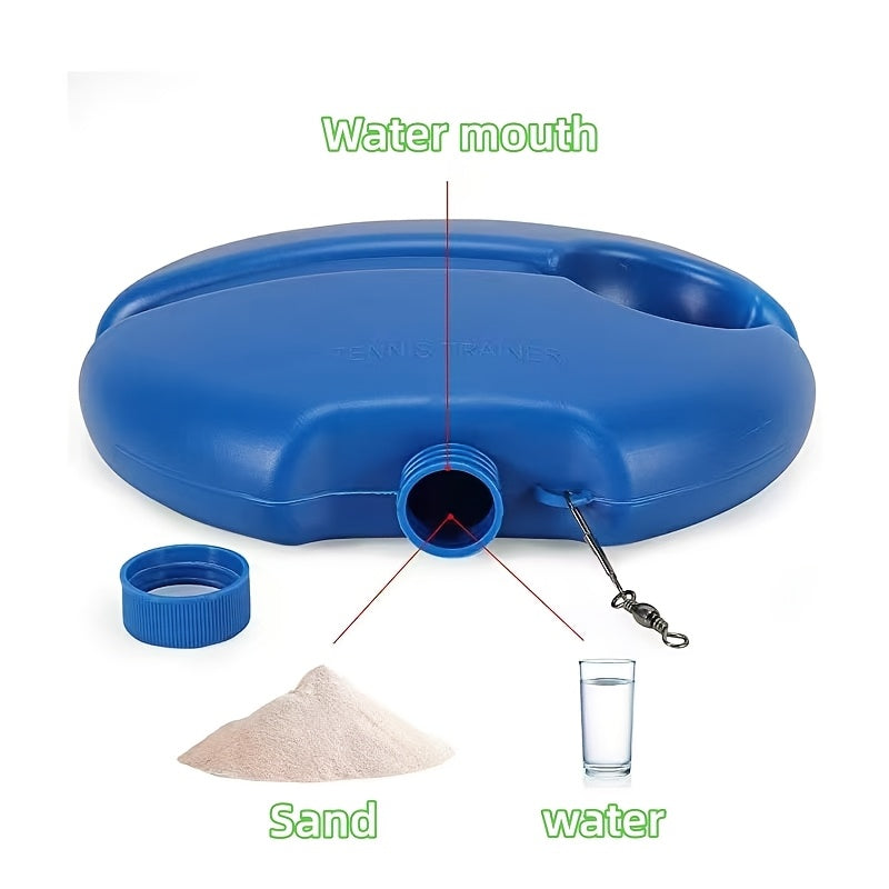 Adult Tennis Beginner Training Equipment, Tennis Ball with Rope Rebound, Outdoor Sports Tennis Single Training, Sand Stone Water Filling Base Stable Ground Non-Moving, Holiday Gift for Friends, Lovers