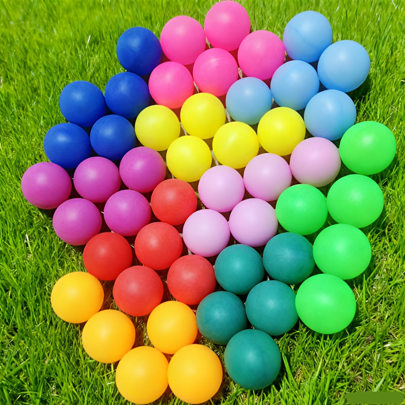 50\u002F15pcs of White Or Colorful Ping Pong Balls Suitable for Pets, Available in Multicolor Or White Plastic for Table Tennis, Perfect for Christmas Decorations, 40Mm Washable Colored, Black And White Ping Pong Balls Ideal for Art Projects