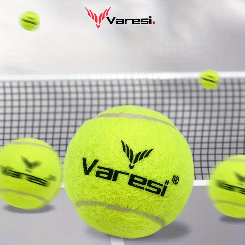 3pcs Wear-Resistant, High-Elasticity, Impact-Resistant Rubber Tennis Balls for Training and Matches. Professional High-Elasticity Training Tennis Balls Suitable for Indoor and Outdoor Use by Beginners and Competitors