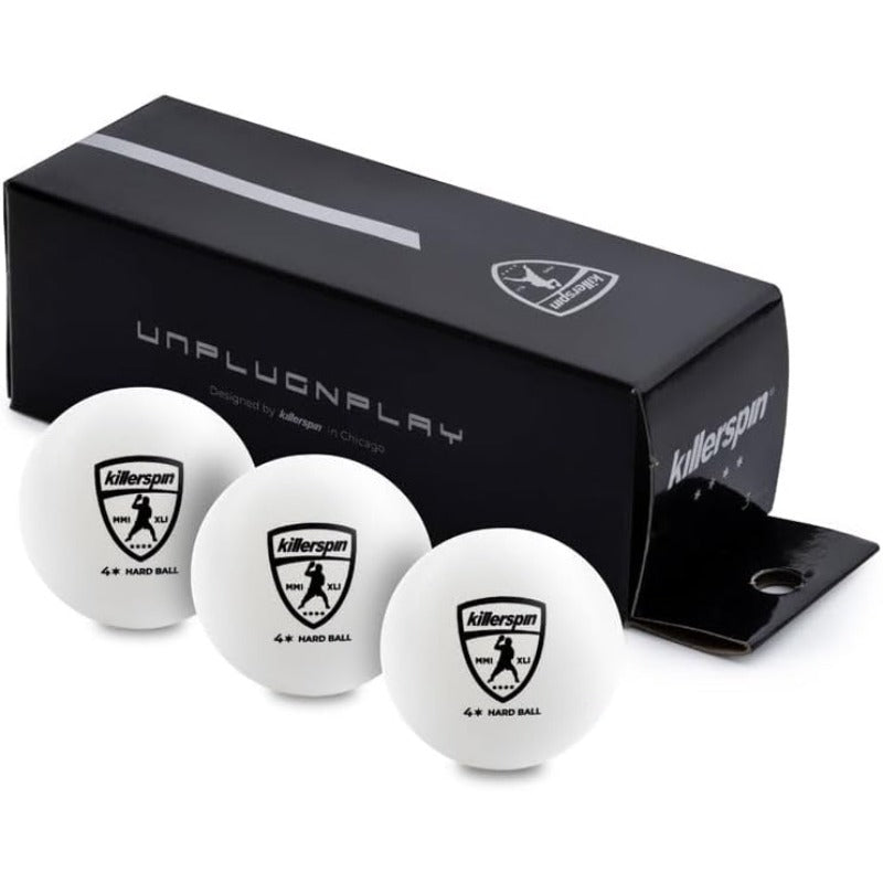 Killerspin 4-Star Ping Pong Balls New Standard ABS Plastic 40mm Table Tennis Balls Competition Balls for Tournament Play ITTF Quality Championship Quality Ping Pong Ball
