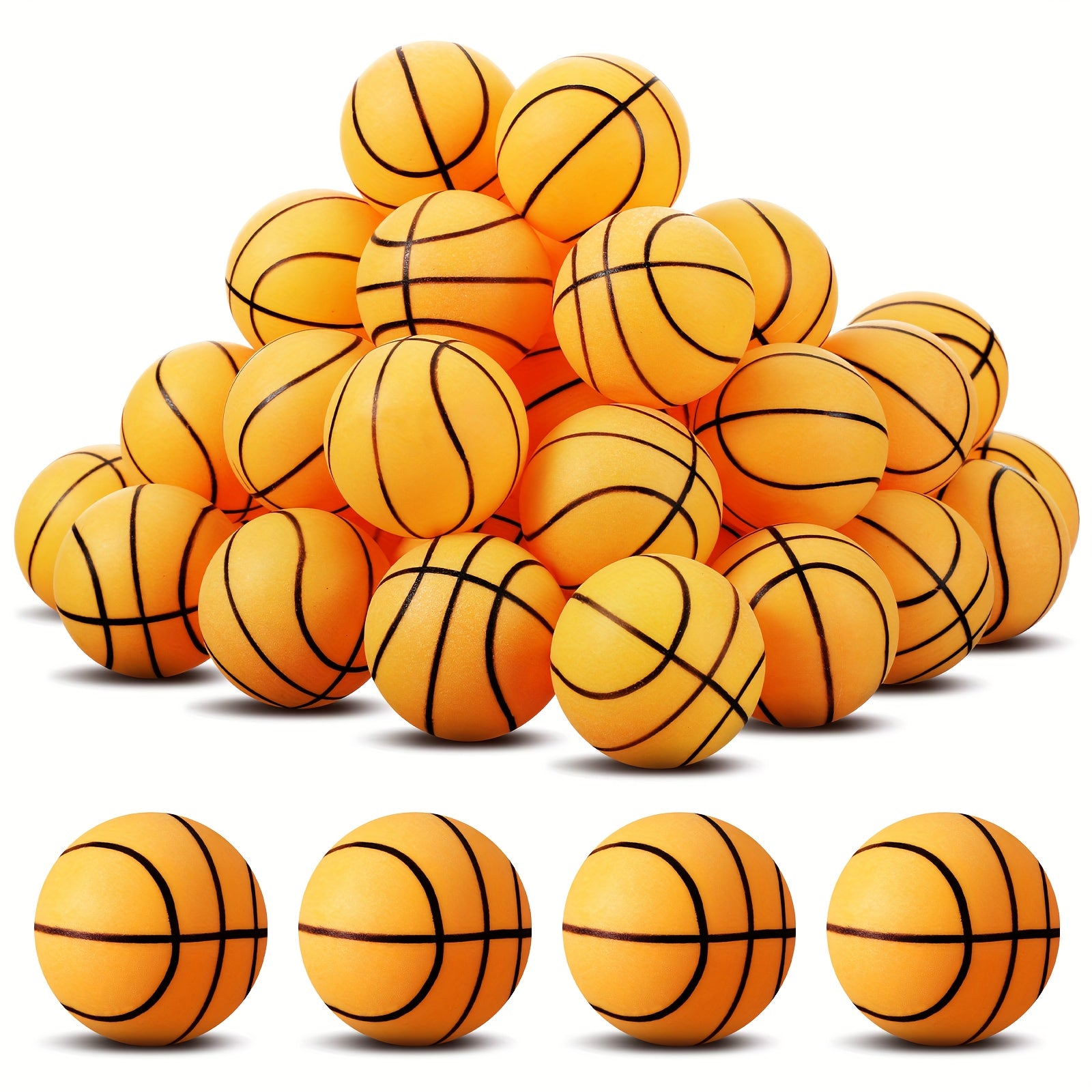 36pcs Table Tennis Balls 40mm Sport Theme Indoor Outdoor Games for Party Decoration Crafts Halloween Christmas Gifts, Holiday Crafts, Sporty Design, Playful Decor, Lightweight Material, Durable Plastic, Party Planners, Event Organizers