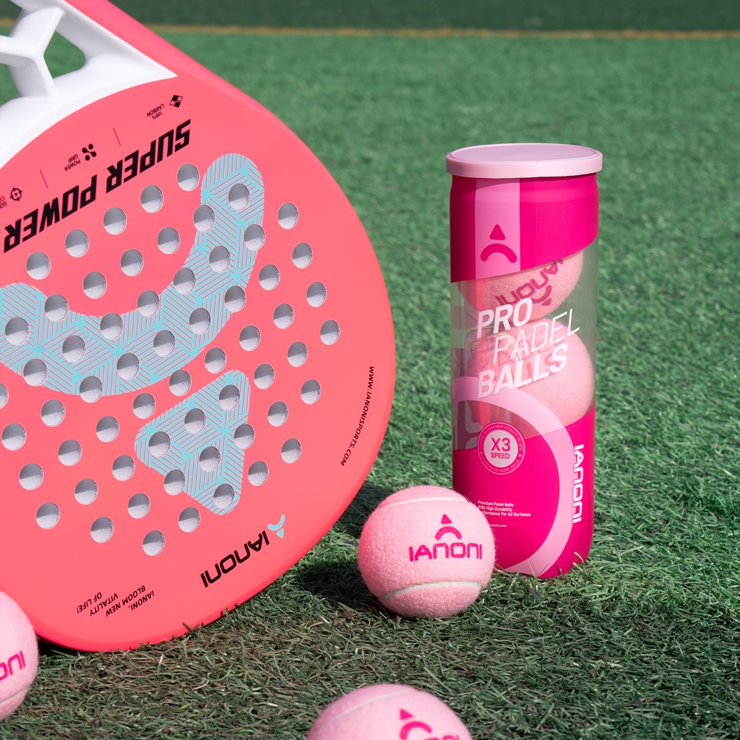 3pcs IANONI Padel Balls Tennis Ball 45% Wool Outdoor Sports Professional Presurizador Pelotas Padel